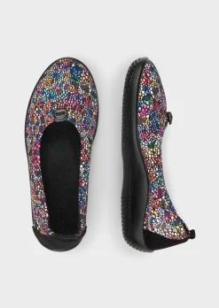 Ballerines avec motif floral