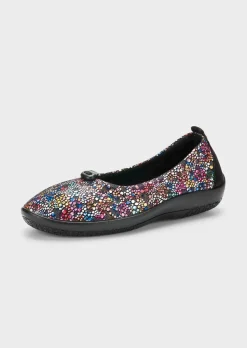 Ballerines avec motif floral