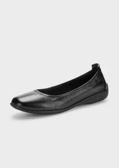 Ballerines en cuir véritable
