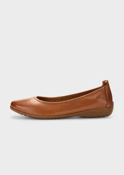 Ballerines en cuir véritable