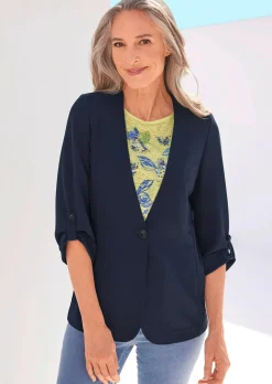 Blazer à col cardigan