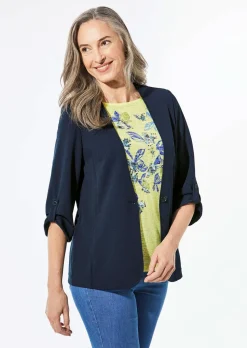 Blazer à col cardigan