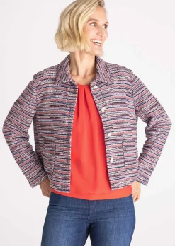 Blazer en bouclette avec fils brillants