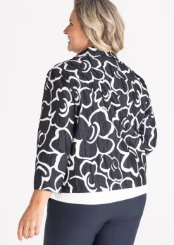 Blazer en jacquard légèrement brillant