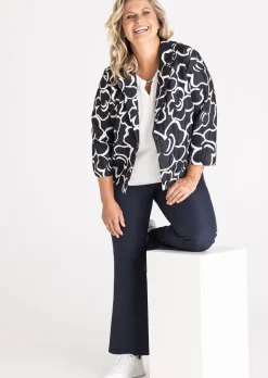 Blazer en jacquard légèrement brillant