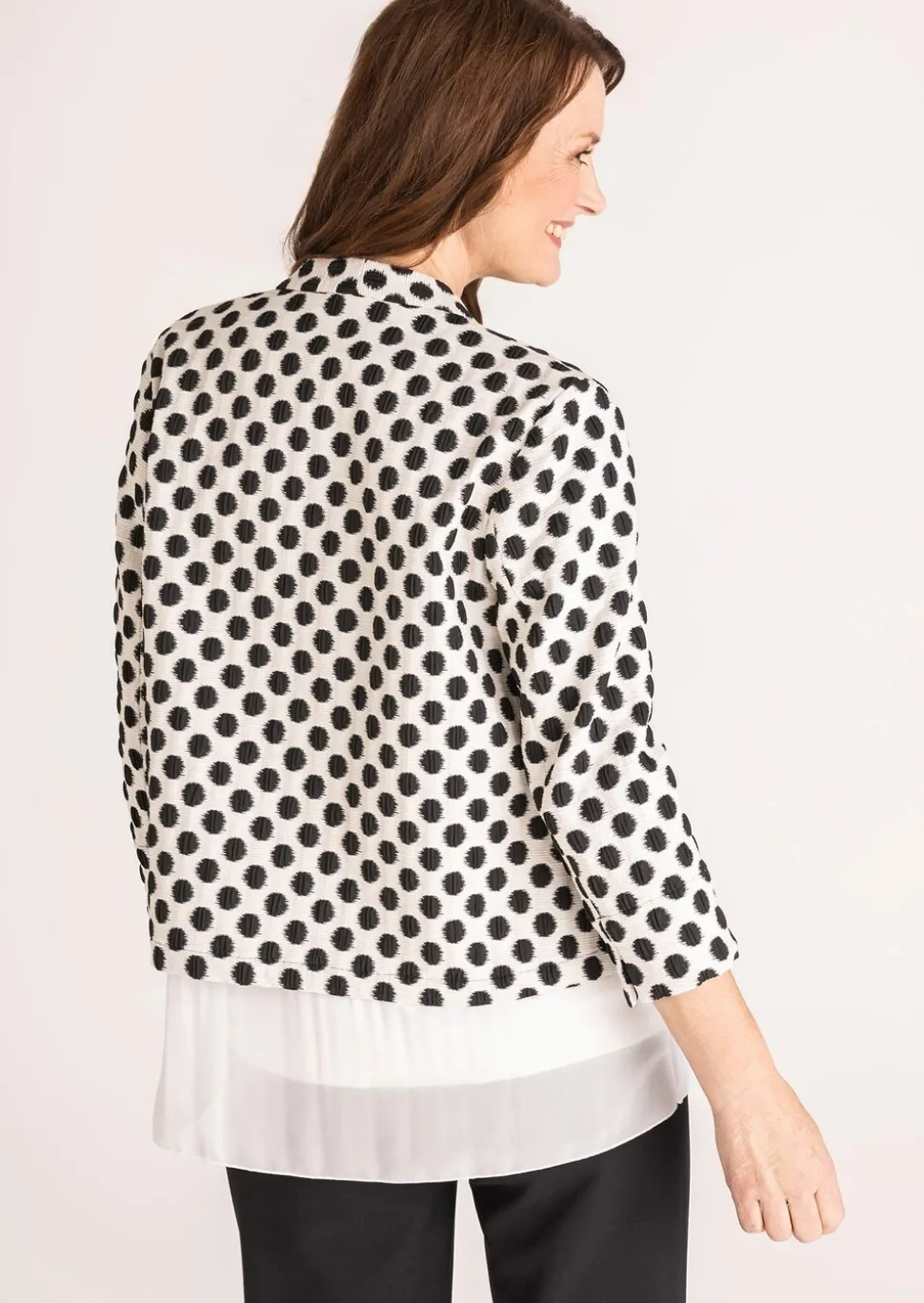 Blazer en jacquard structuré