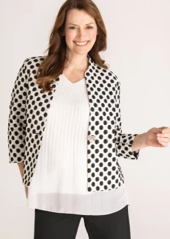 Blazer en jacquard structuré