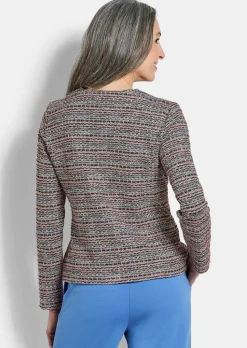 Blazer en jersey, aspect bouclette