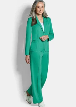 Blazer en jersey avec col tailleur