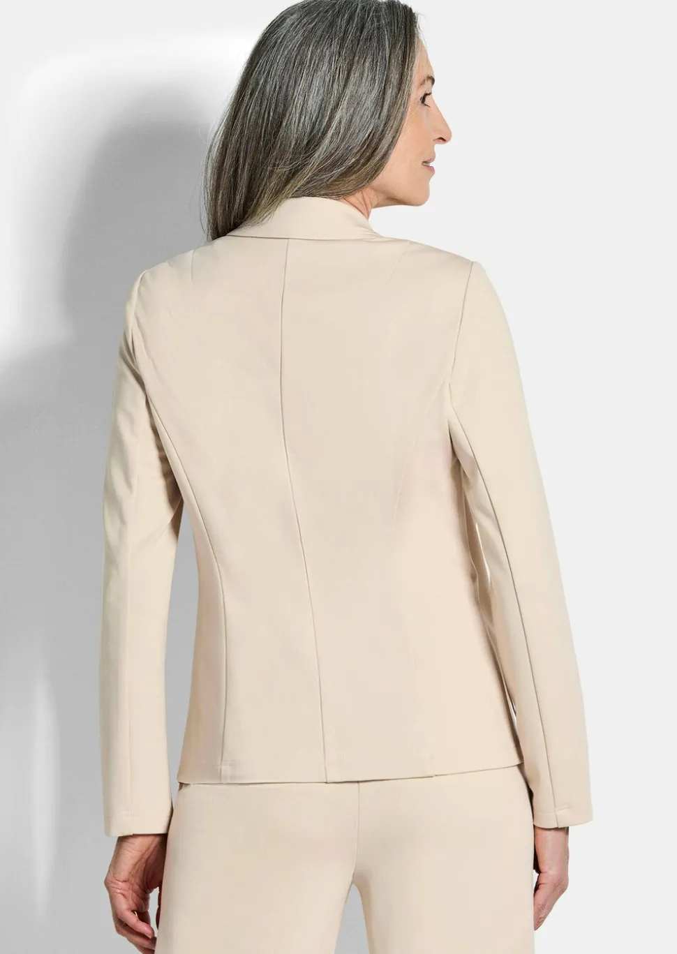 Blazer en jersey avec col tailleur