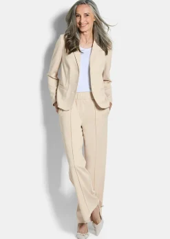 Blazer en jersey avec col tailleur