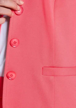 Blazer en jersey avec col tailleur