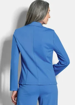 Blazer en jersey avec col tailleur