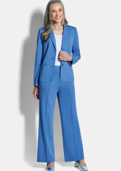 Blazer en jersey avec col tailleur