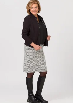 Blazer en jersey avec fermeture zippée