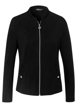 Blazer en jersey avec fermeture zippée