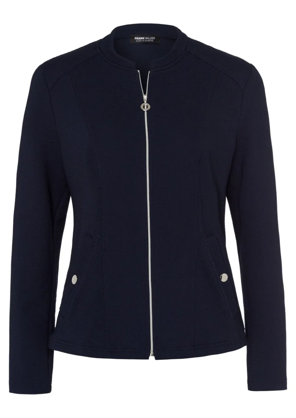 Blazer en jersey avec fermeture zippée