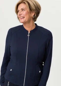 Blazer en jersey avec fermeture zippée