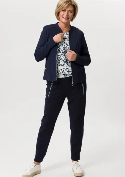 Blazer en jersey avec fermeture zippée