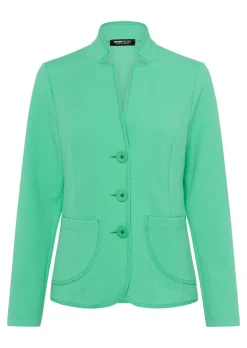 Blazer en jersey avec petit col montant