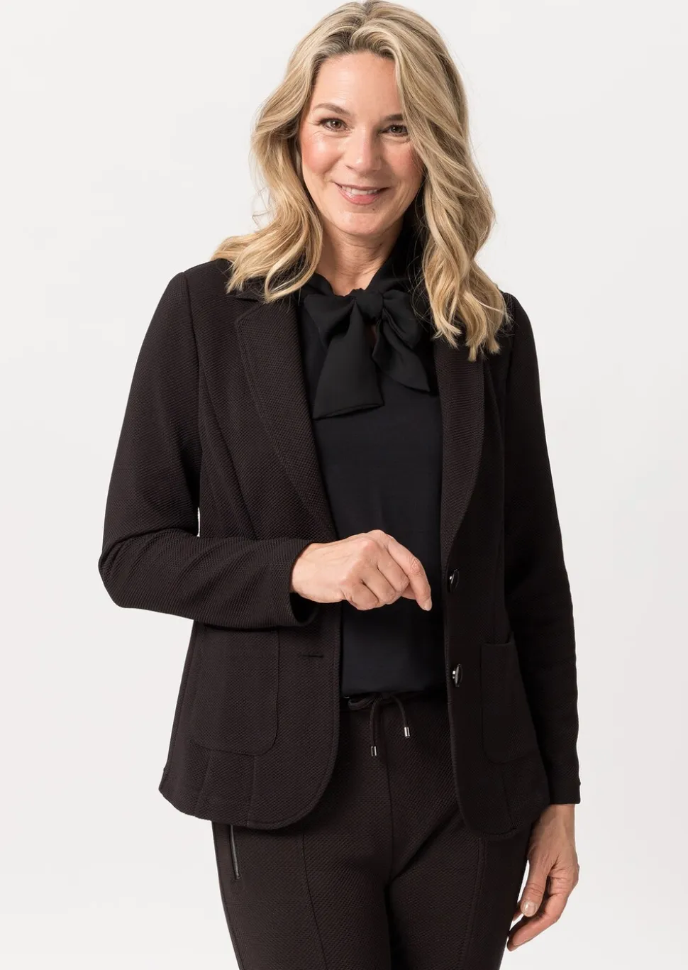Blazer en jersey structuré, avec poches