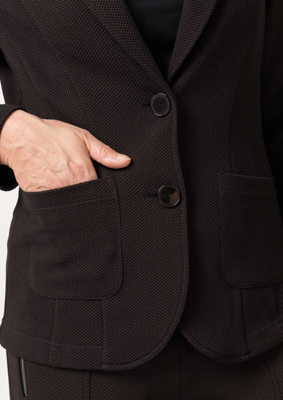 Blazer en jersey structuré, avec poches