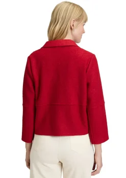 Blazer en laine foulée et viscose