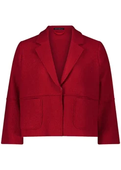 Blazer en laine foulée et viscose