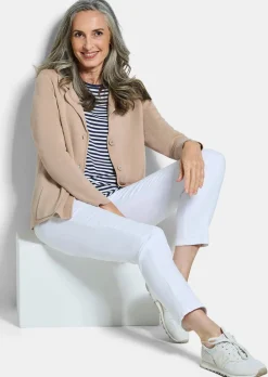 Blazer en tricot avec poches plaquées