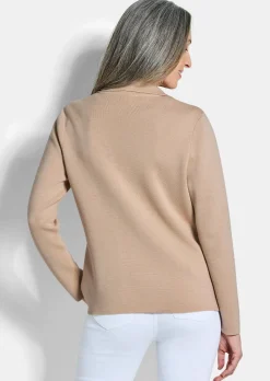 Blazer en tricot avec poches plaquées
