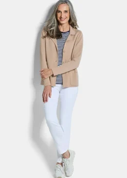 Blazer en tricot avec poches plaquées