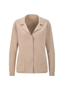 Blazer en tricot avec poches plaquées