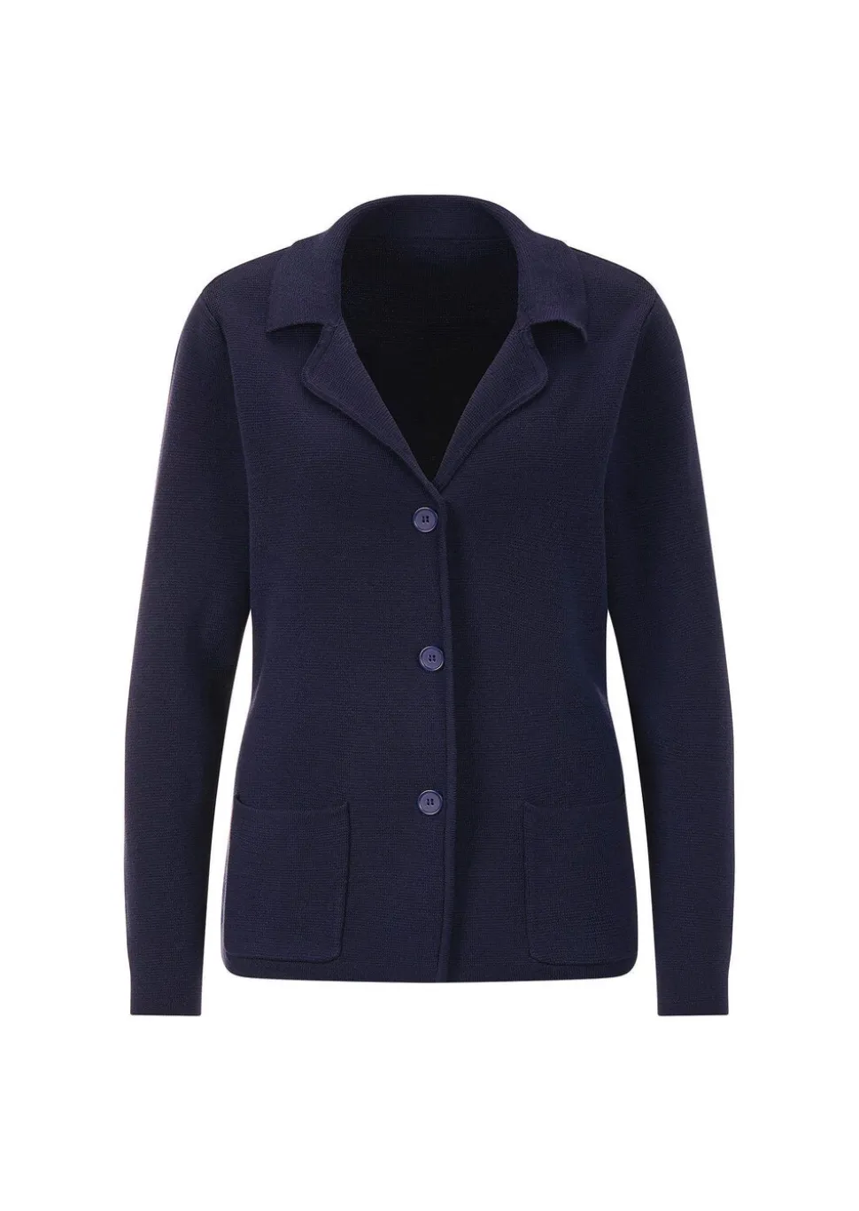 Blazer en tricot avec poches plaquées