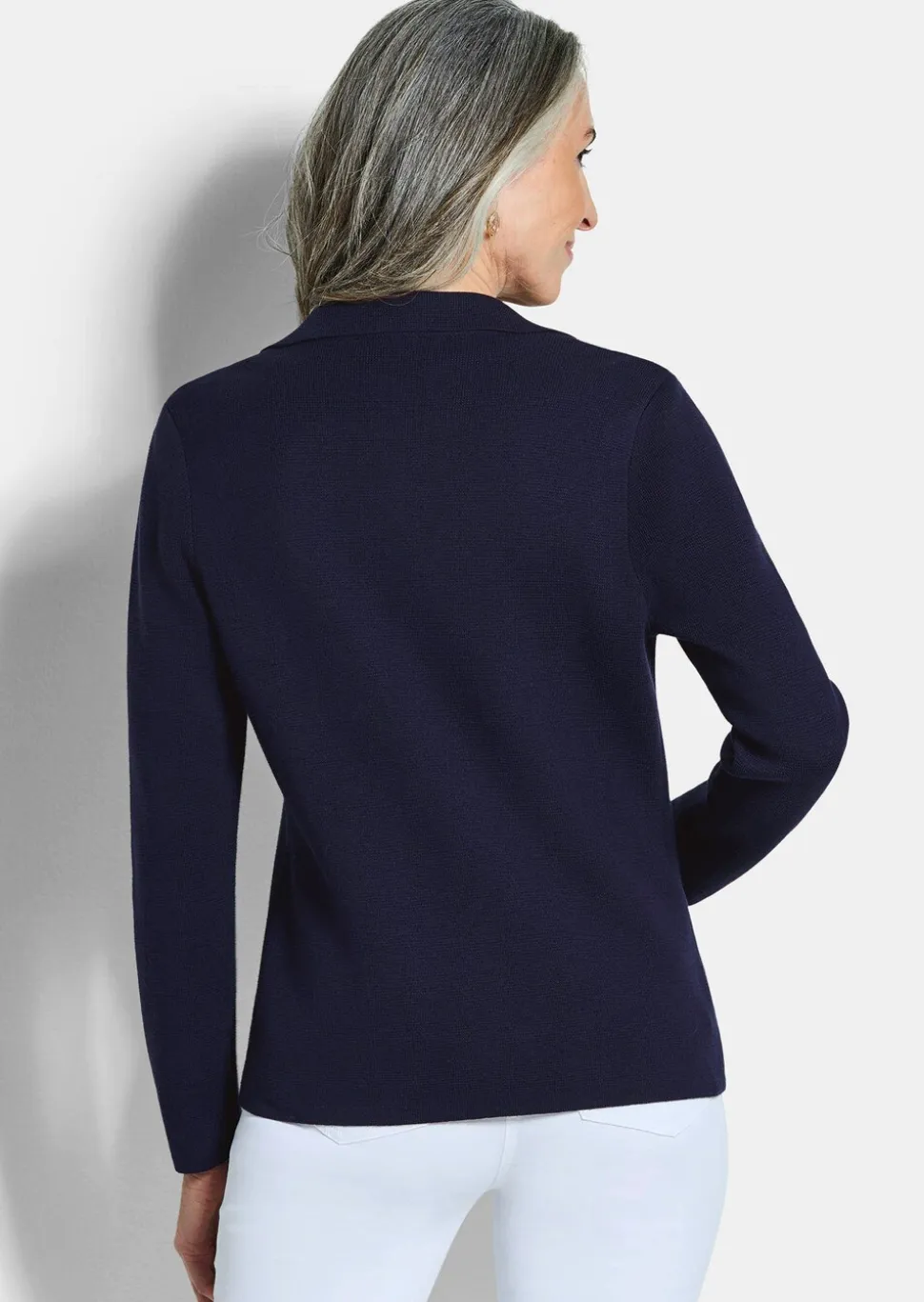 Blazer en tricot avec poches plaquées