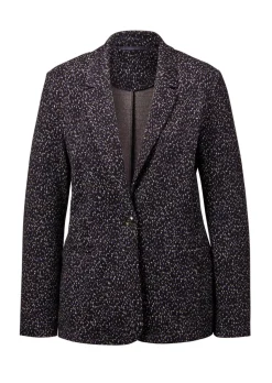 Blazer à imprimé multicolore