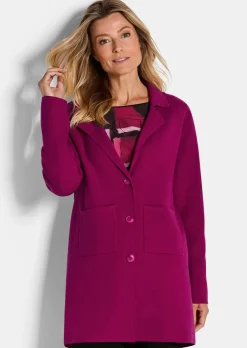 Blazer long avec col tailleur