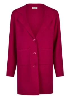 Blazer long avec col tailleur