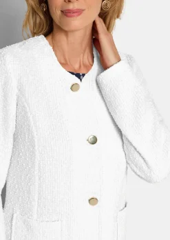 Blazer noble, aspect bouclette