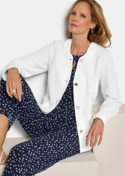 Blazer noble, aspect bouclette