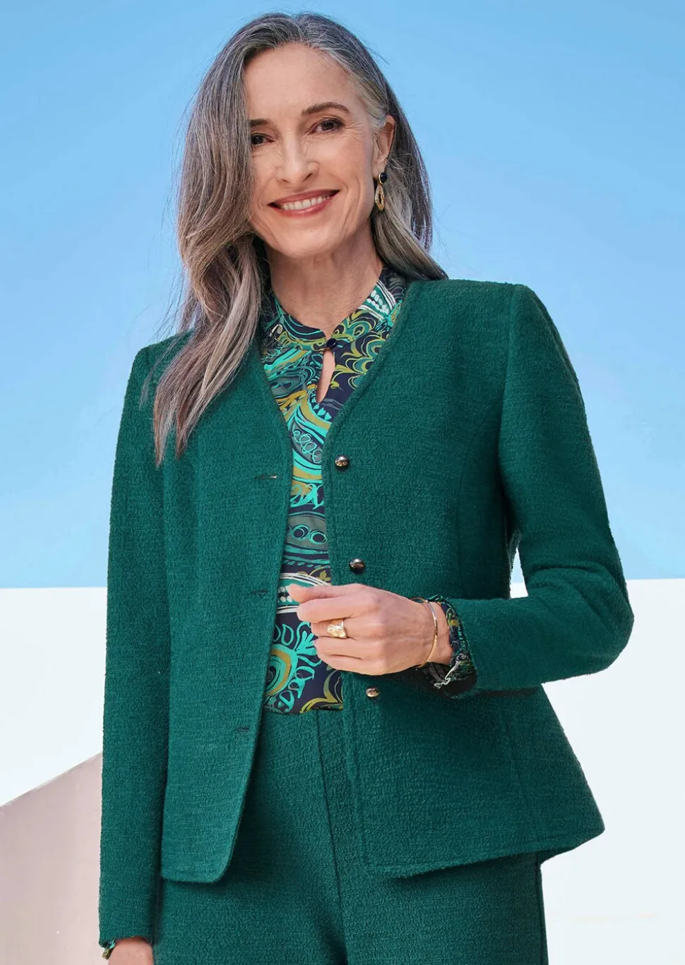 Blazer noble en jersey