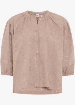 Blouse avec broderie et paillettes