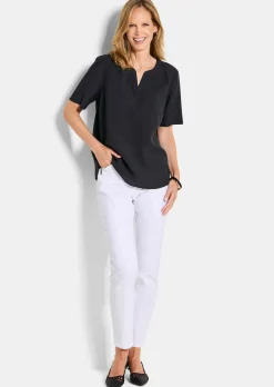 Blouse en seersucker, facile d'entretien