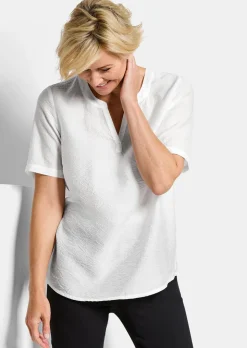 Blouse en seersucker, facile d'entretien
