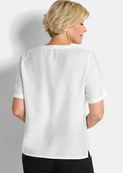 Blouse en seersucker, facile d'entretien