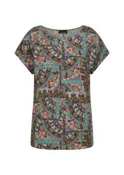 Blouse en viscose avec imprimé oriental