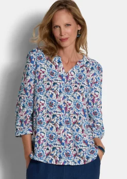 Blouse en viscose avec motif floral