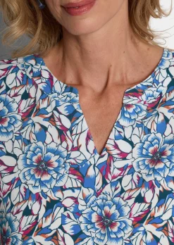 Blouse en viscose avec motif floral