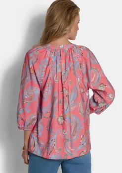 Blouse en viscose douce avec motif cachemire