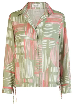 Blouse estivale avec lien de serrage à la base