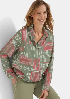 Blouse estivale avec lien de serrage à la base